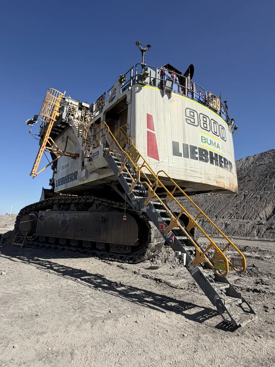 Liebherr R 9800 excavator on a mine site