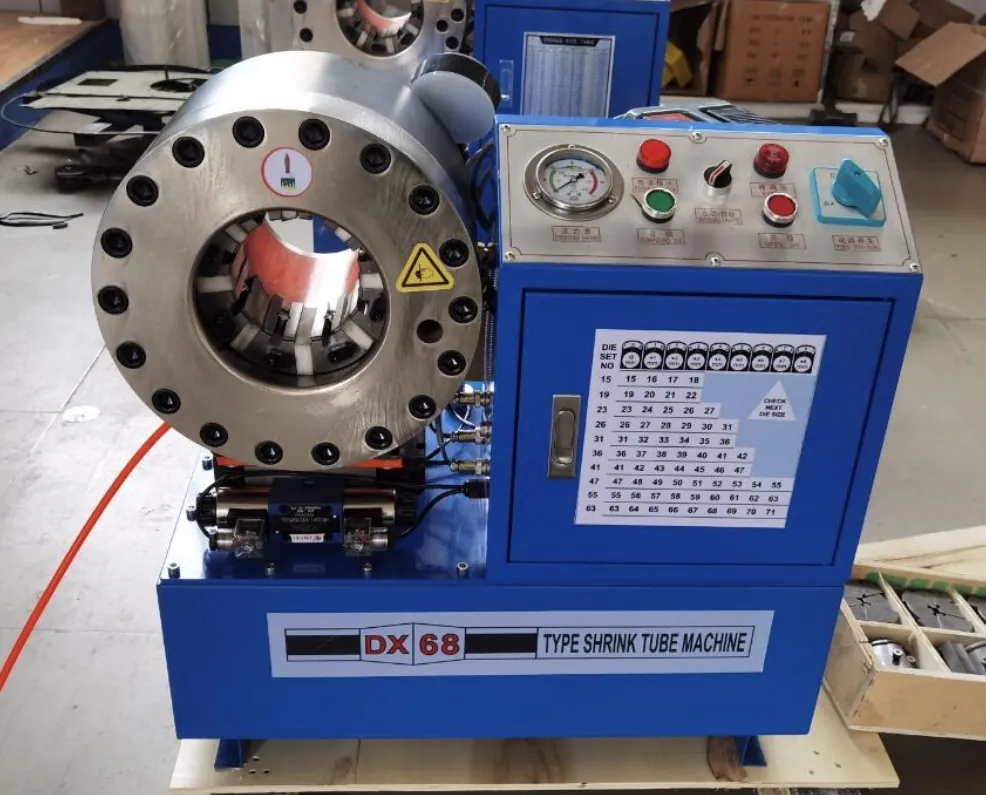Hydraulic hose crimping machine